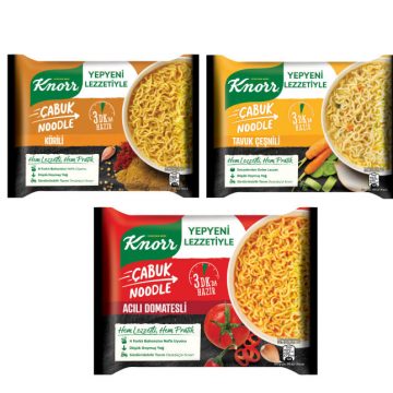 Knorr Çabuk Noodle’dan Yenilenen Lezzetler