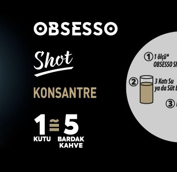 OBSESSO’dan Yine Yeni Bir İlk: Shot Konsantre Cold Brew