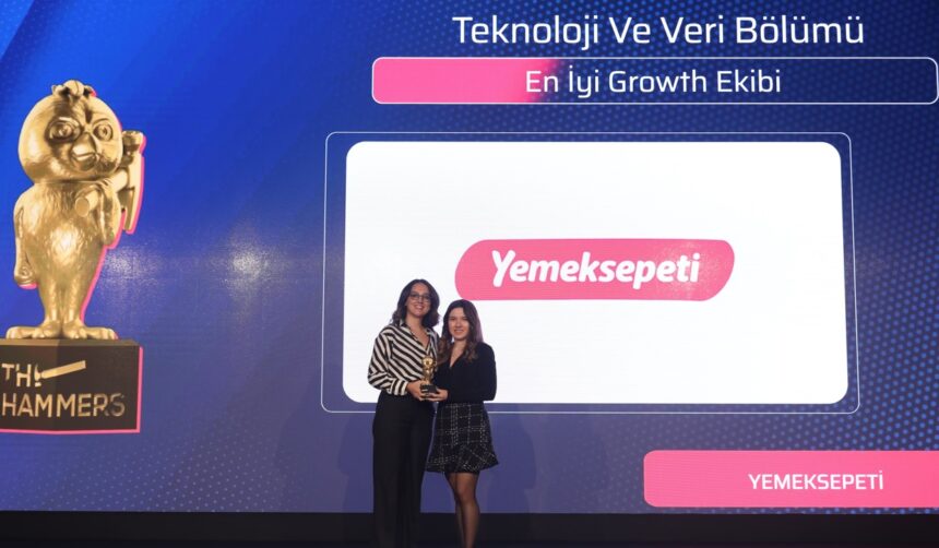 Yemeksepeti, The Hammers Awards’ta “En İyi Growth Ekibi” Ödülünü Kazandı