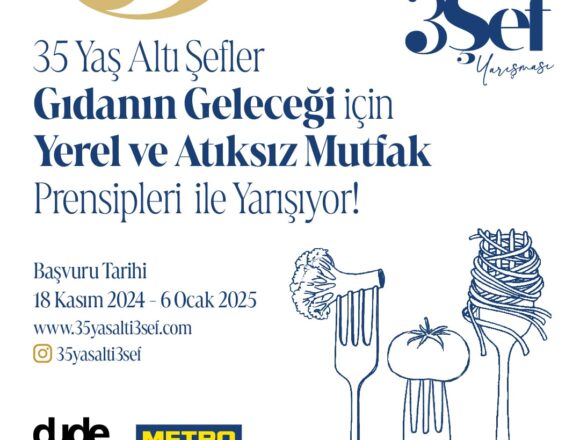 “35 Yaş Altı 3 Şef” Yarışması Genç Şeflerin Başvurularını Bekliyor!