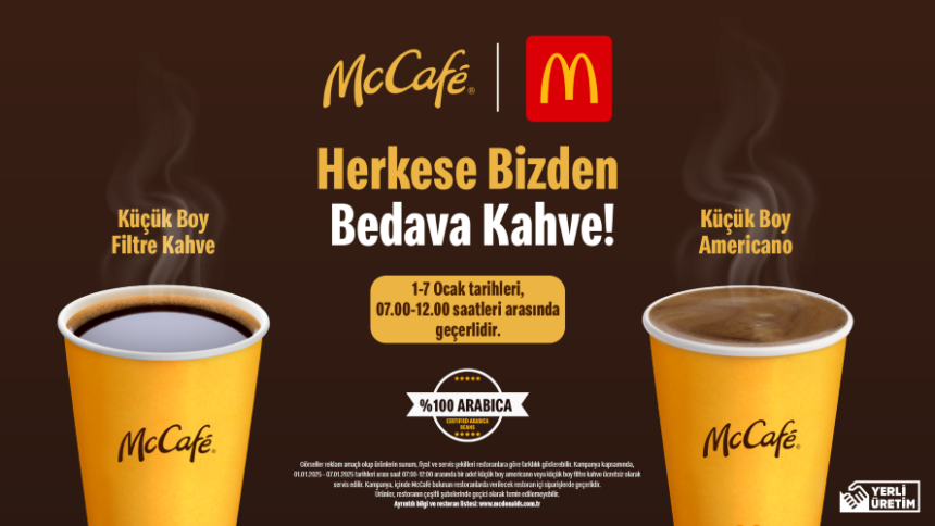 Yeni Yılın İlk Kahveleri McDonald’s Türkiye’den!